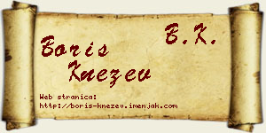 Boris Knežev vizit kartica